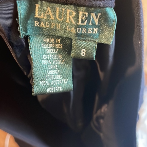 Ralph Lauren Vintage Navy Gold Oversized Blazer 10 and trousers Suit - Picture 10 of 11